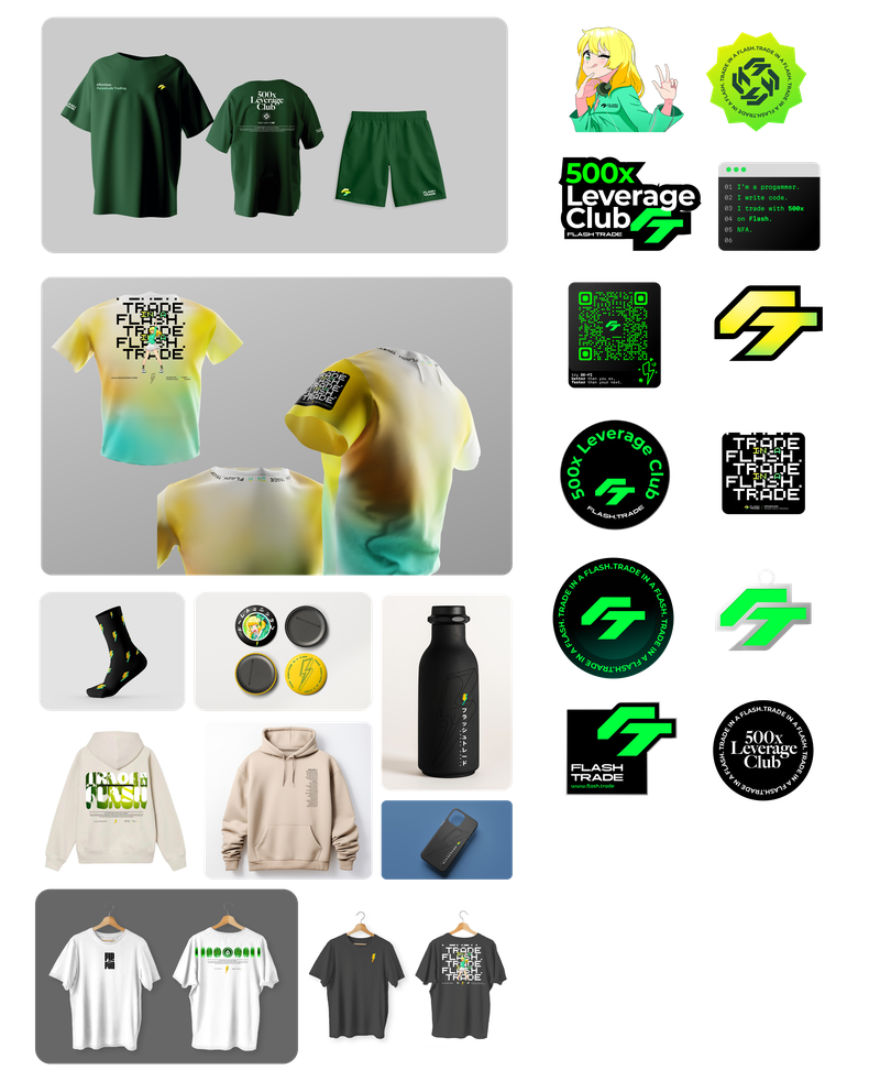 Flash Trade merch catalogue